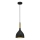 Hanglamp aan een koord NOAK 1xE27/15W/230V zwart/goud