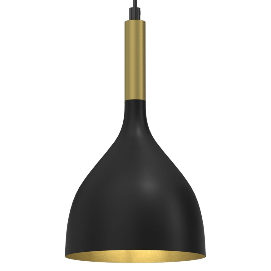 Hanglamp aan een koord NOAK 1xE27/15W/230V zwart/goud