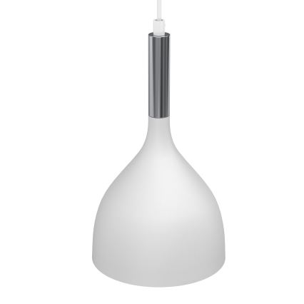 Hanglamp aan een koord NOAK 2xE27/15W/230V wit/glanzend chroom