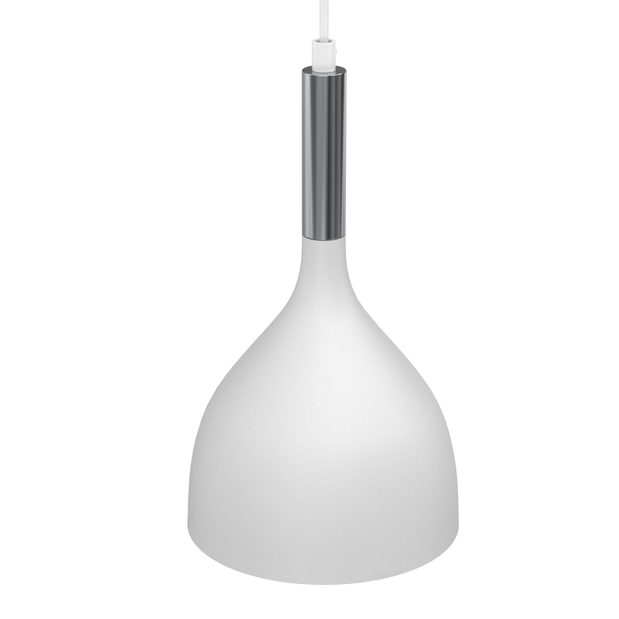 Hanglamp aan een koord NOAK 2xE27/15W/230V wit/glanzend chroom