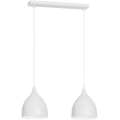 Hanglamp aan een koord NOAK 2xE27/15W/230V wit