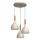 Hanglamp aan een koord NOAK 3xE27/15W/230V beige/goud