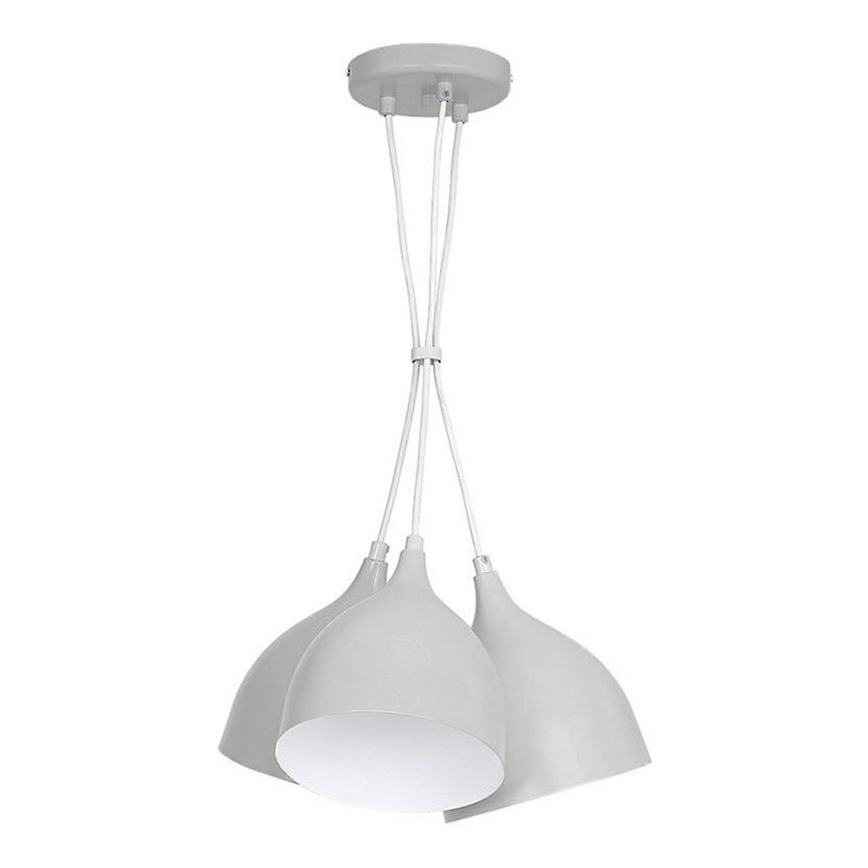Hanglamp aan een koord NOAK 3xE27/15W/230V grijs