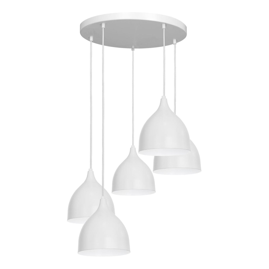 Hanglamp aan een koord NOAK 5xE27/15W/230V grijs