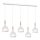 Hanglamp aan een koord NOAK 5xE27/15W/230V wit/beuken