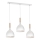 Hanglamp aan een koord NOAK WOOD 3xE27/15W/230V wit/beuken