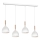 Hanglamp aan een koord NOAK WOOD 4xE27/15W/230V wit/beuken