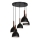 Hanglamp aan een koord NOAK WOOD 5xE27/15W/230V zwart/beuken