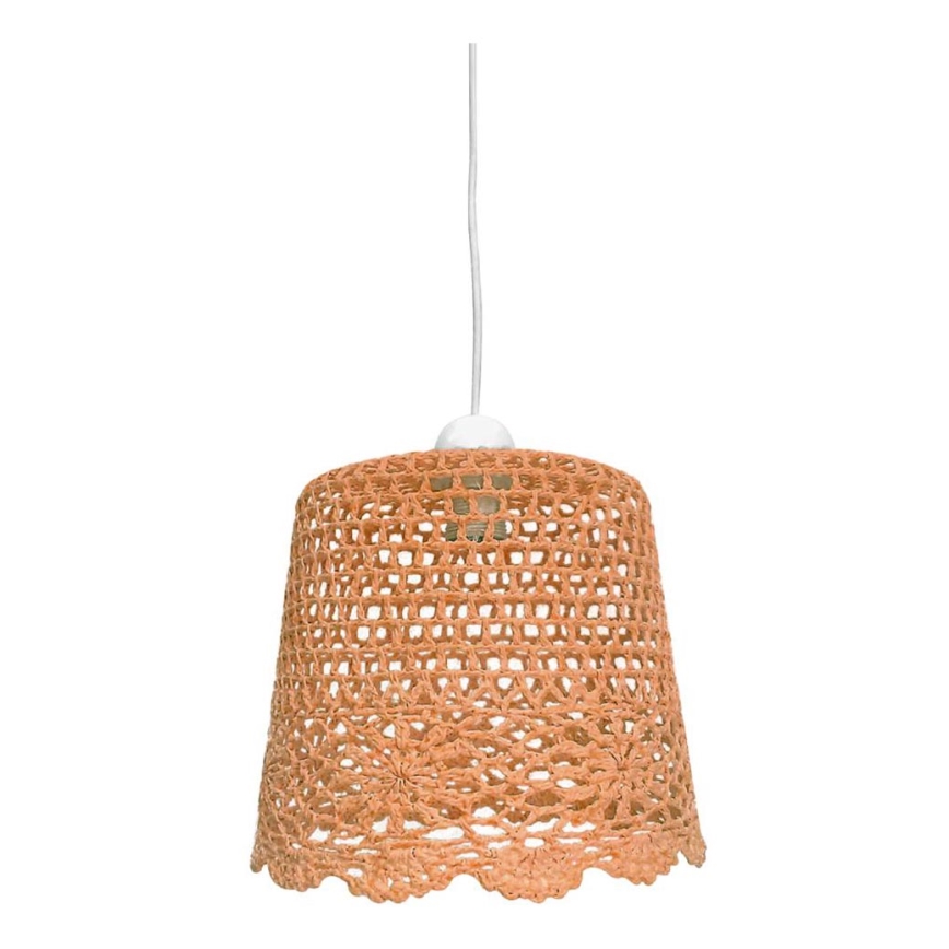 Hanglamp aan een koord NONNA 1xE27/60W/230V oranje