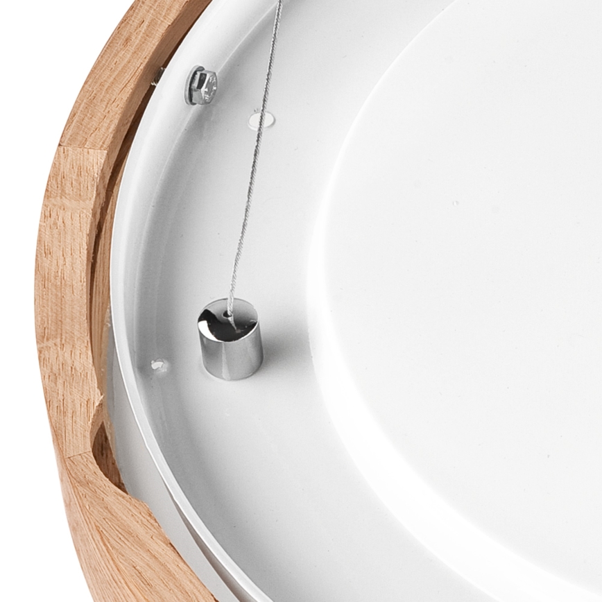 Hanglamp aan een koord OAK SLIM 2xE27/60W/230V ø 37 cm eiken