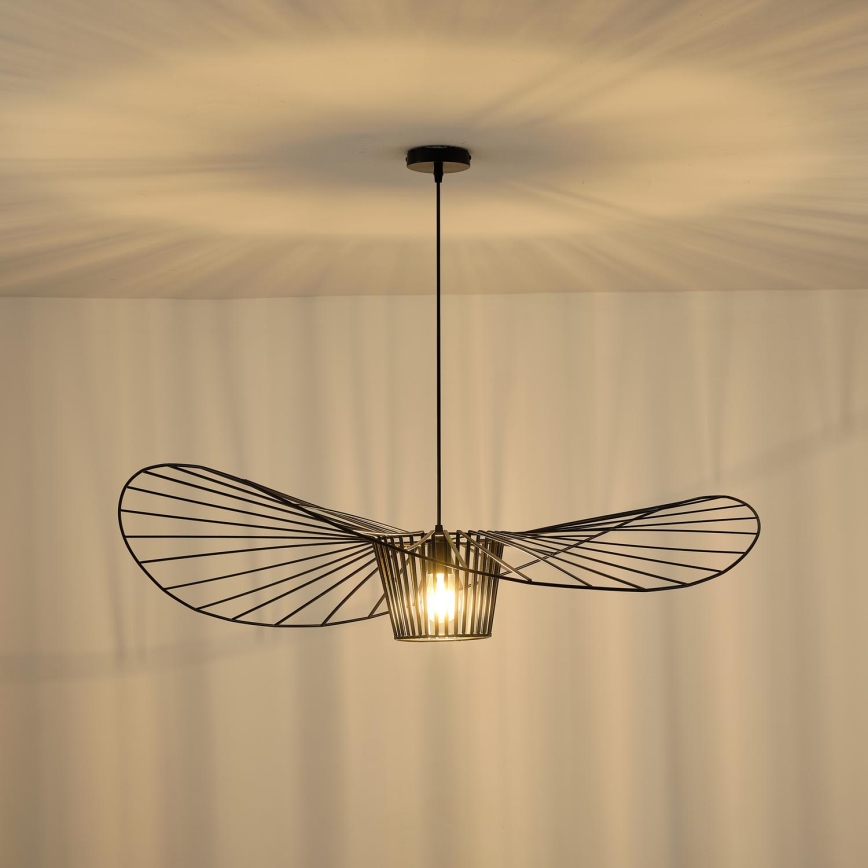 Hanglamp aan een koord OGGI 1xE27/40W/230V diameter 100 cm zwart