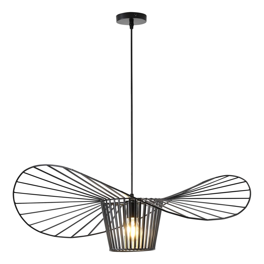 Hanglamp aan een koord OGGI 1xE27/40W/230V diameter 80 cm zwart