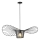 Hanglamp aan een koord OGGI 1xE27/40W/230V diameter 80 cm zwart