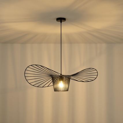 Hanglamp aan een koord OGGI 1xE27/40W/230V diameter 80 cm zwart
