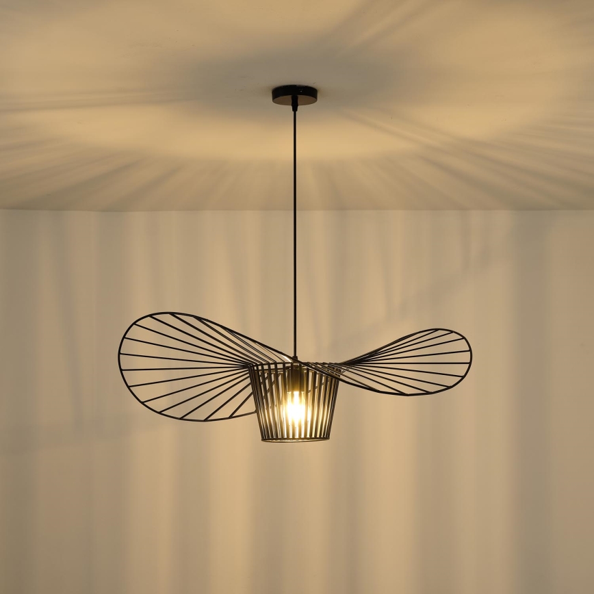 Hanglamp aan een koord OGGI 1xE27/40W/230V diameter 80 cm zwart
