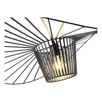Hanglamp aan een koord OGGI 1xE27/40W/230V diameter 80 cm zwart