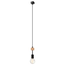 Hanglamp aan een koord ORAZIO 1xE27/60W/230V beuken - FSC gecertificeerd