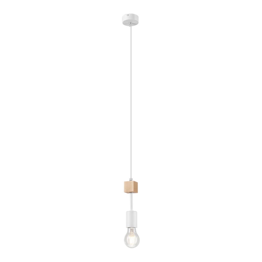 Hanglamp aan een koord ORAZIO 1xE27/60W/230V beuken