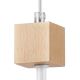 Hanglamp aan een koord ORAZIO 1xE27/60W/230V beuken - FSC gecertificeerd