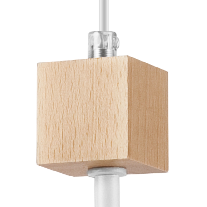 Hanglamp aan een koord ORAZIO 1xE27/60W/230V beuken