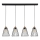 Hanglamp aan een koord ORAZIO 4xE27/60W/230V eiken