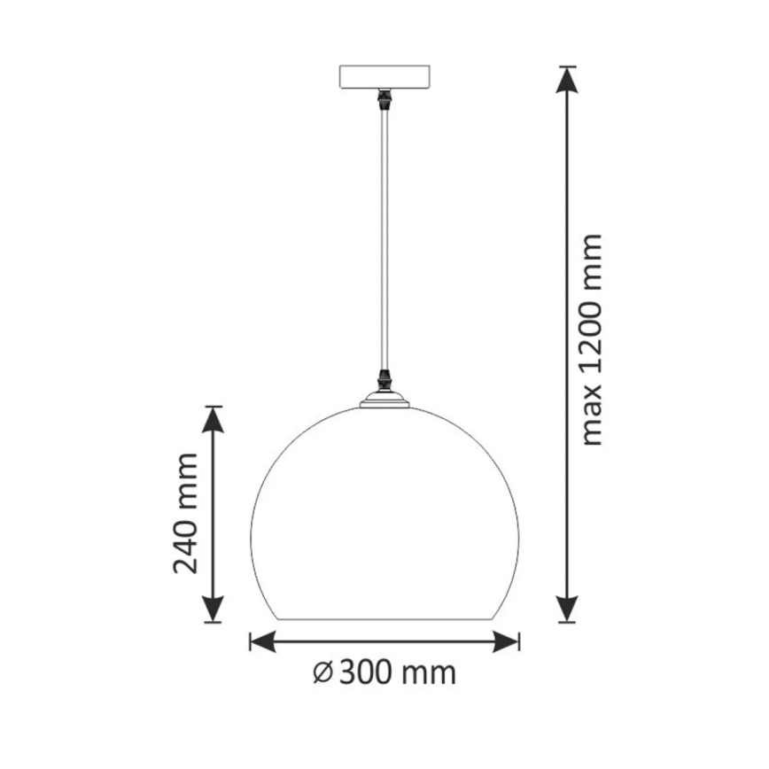 Hanglamp aan een koord OTIS 1xE27/20W/230V diameter 30 cm
