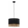 Hanglamp aan een koord PAGLIA 1xE27/15W/230V zwart/rotan