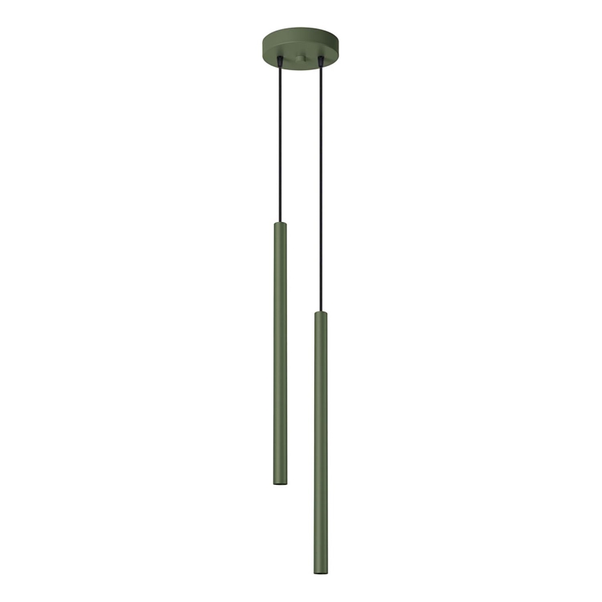 Hanglamp aan een koord PASTELO 2xG9/8W/230V groen