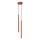 Hanglamp aan een koord PASTELO 2xG9/8W/230V rood