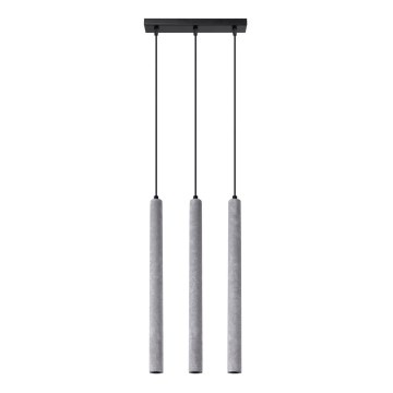 Hanglamp aan een koord PASTELO 3xG9/8W/230V beton