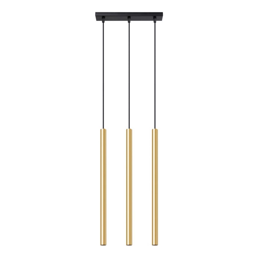 Hanglamp aan een koord PASTELO 3xG9/8W/230V goud