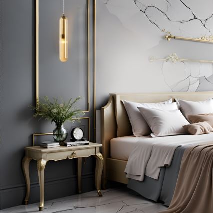 Hanglamp aan een koord PAX 1xG9/9W/230V goud