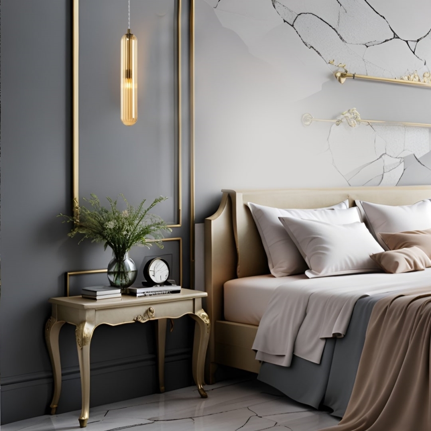 Hanglamp aan een koord PAX 1xG9/9W/230V goud