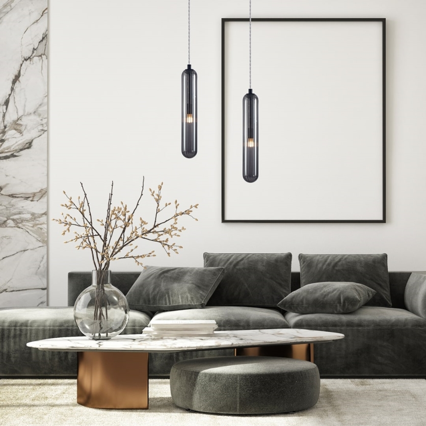 Hanglamp aan een koord PAX 1xG9/9W/230V zwart