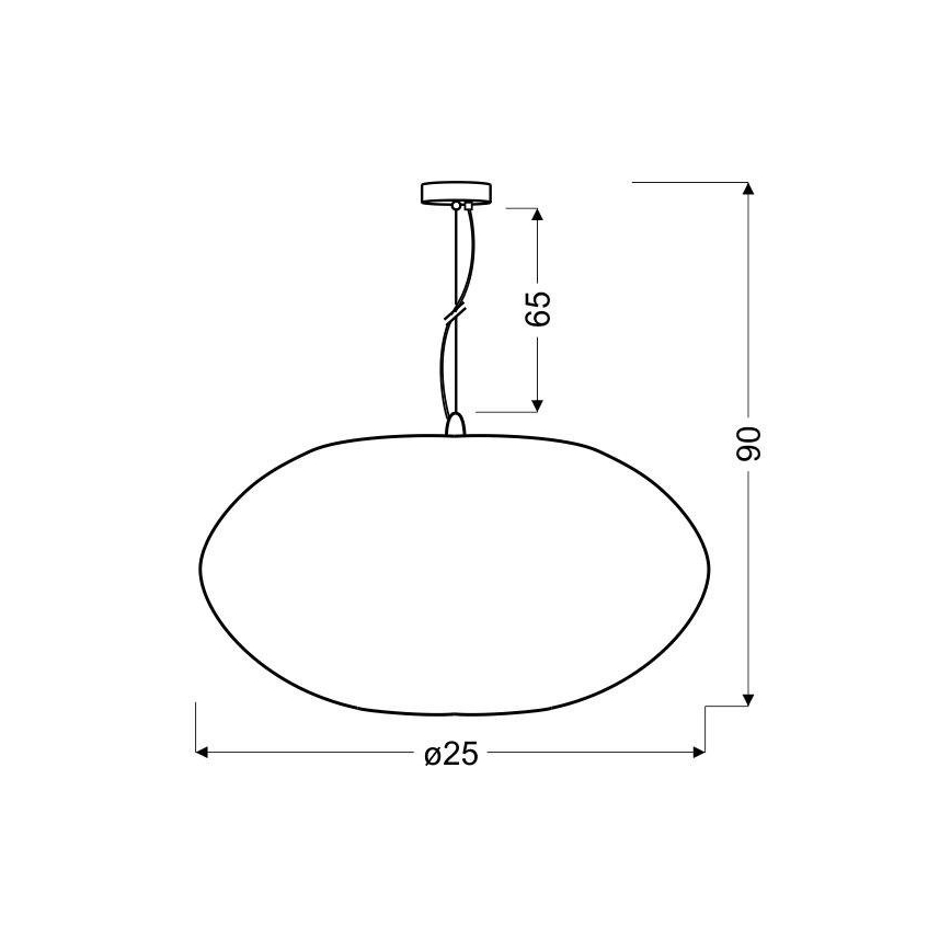 Hanglamp aan een koord PINIA 1xE27/60W/230V