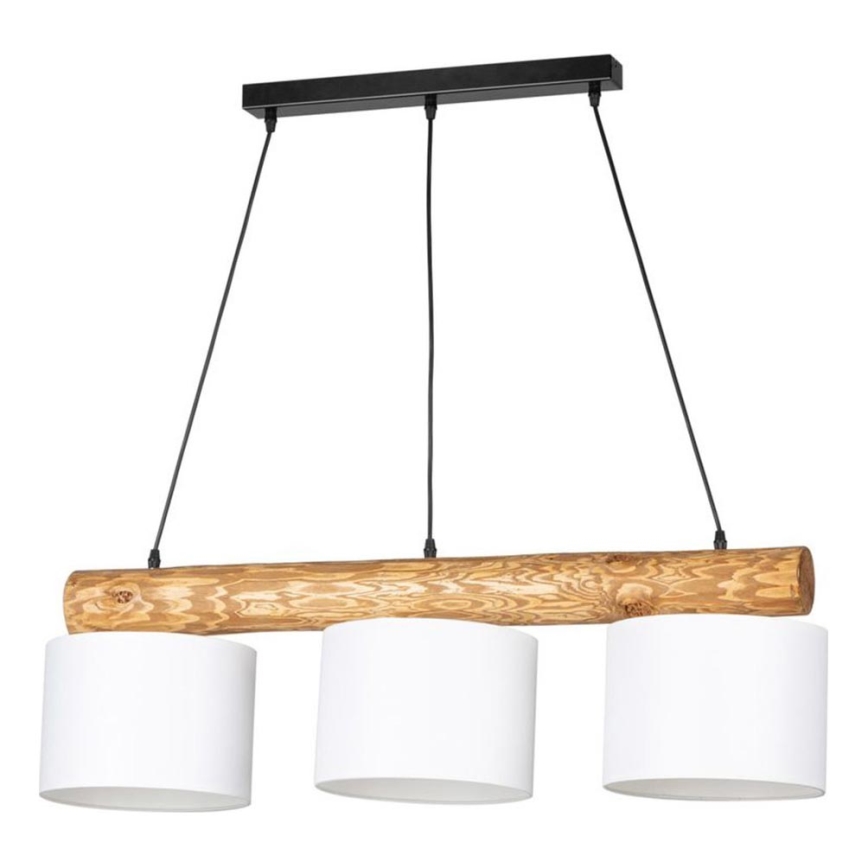 Hanglamp aan een koord PINO MIX 3xE27/40W/230V grenen