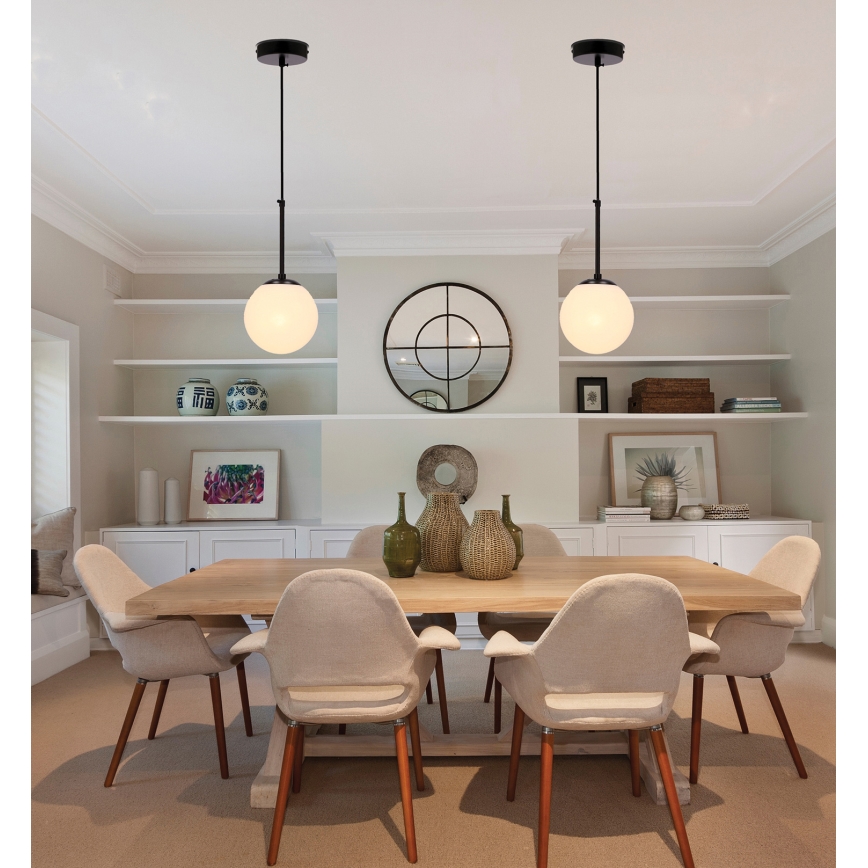Hanglamp aan een koord POMPEI 1xE27/40W/230V zwart