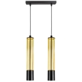 Hanglamp aan een koord PRESCOT 2xGU10/40W/230V goud