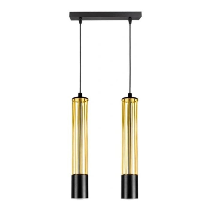 Hanglamp aan een koord PRESCOT 2xGU10/40W/230V goud