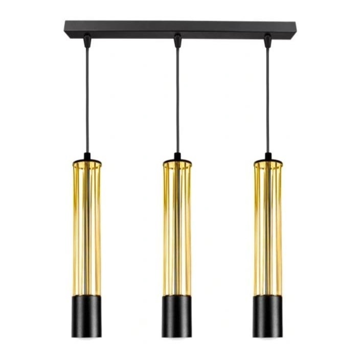 Hanglamp aan een koord PRESCOT 3xGU10/40W/230V goud