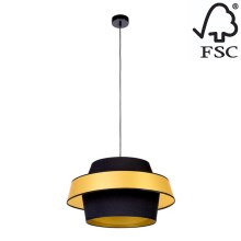 Hanglamp aan een koord PRETO GOLD 1xE27/60W/230V - FSC-gecertificeerd