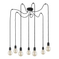 Hanglamp aan een koord QUALLE 7xE27/60W/230V spin
