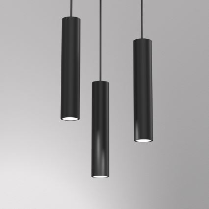 Hanglamp aan een koord RAITO 3xGU10/8W/230V zwart