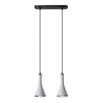 Hanglamp aan een koord REA 2xE14/12W/230V beton