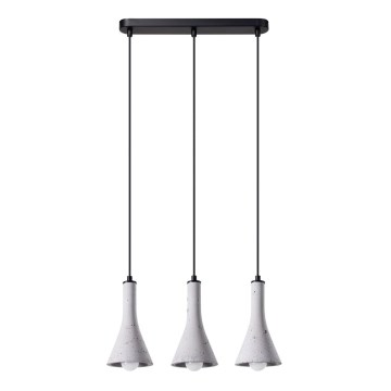 Hanglamp aan een koord REA 3xE14/12W/230V beton