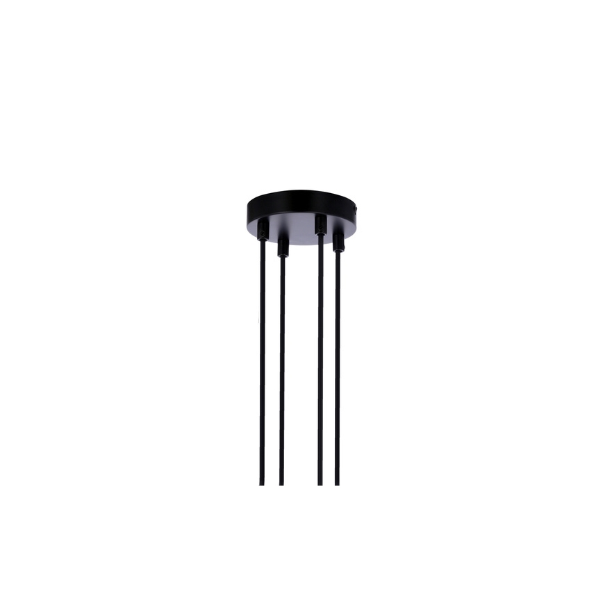Hanglamp aan een koord RENO 4xE27/40W/230V zwart/bruin