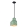 Hanglamp aan een koord RESIN 1xE27/11W/230V groen/zwart