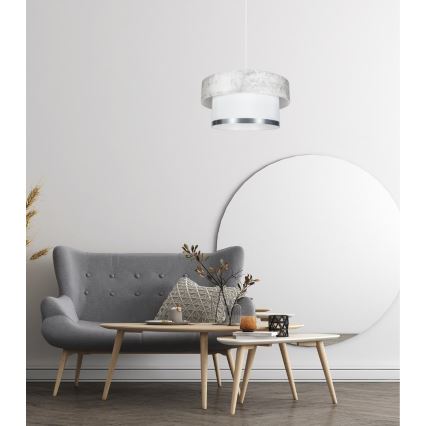 Hanglamp aan een koord RESSA 1xE27/60W/230V crème