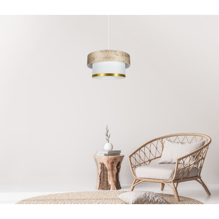 Hanglamp aan een koord RESSA 1xE27/60W/230V goud