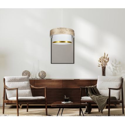 Hanglamp aan een koord RESSA 1xE27/60W/230V goud